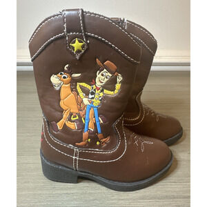 Disney Pixar Toy Story Woody & Bullseye Toddler Boots Size 6